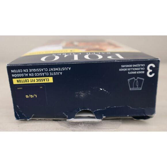 Polo Ralph Lauren NCBBP3-U10 Men Sz L Red/Black Classic Cotton Boxer Briefs 3-Pk - Picture 6 of 7